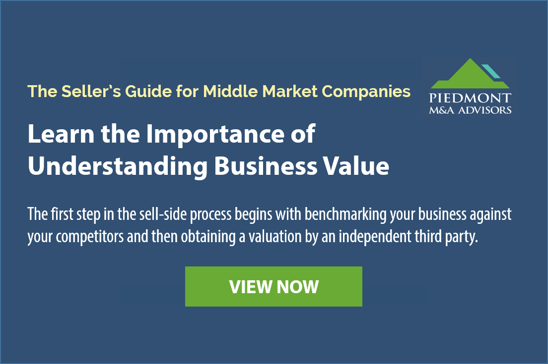 Piedmont M&A, an ATL mergers & acquisitions advisory firm, explains importance of understanding business value.